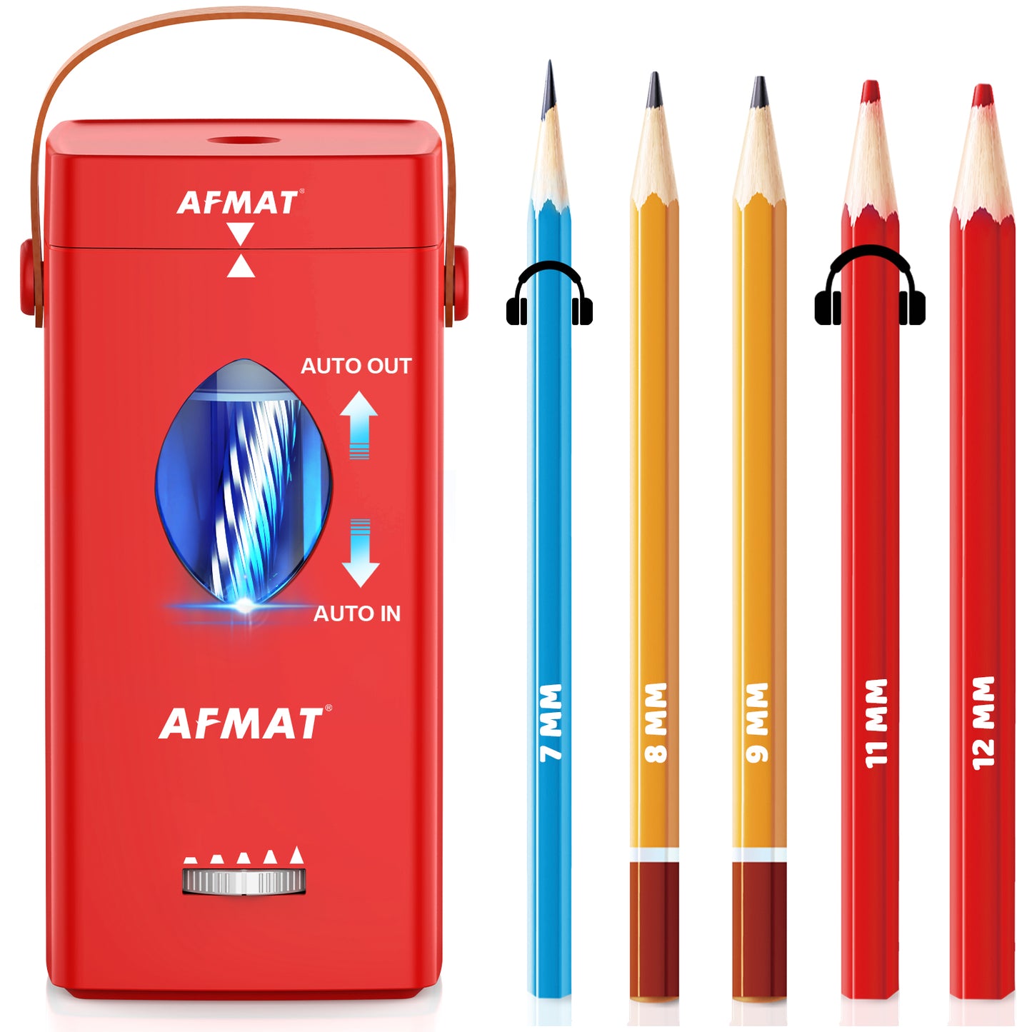 đTeachinglittlewonderzâs Pickđâ
Newest Model With Best Featuresâ
Newly Upgraded Fully Automatic Rechargeable Electric Pencil Sharpener for 6-12mm No.2/Jumbo Pencils, 3X Longer Cutter Life, PSC7BS