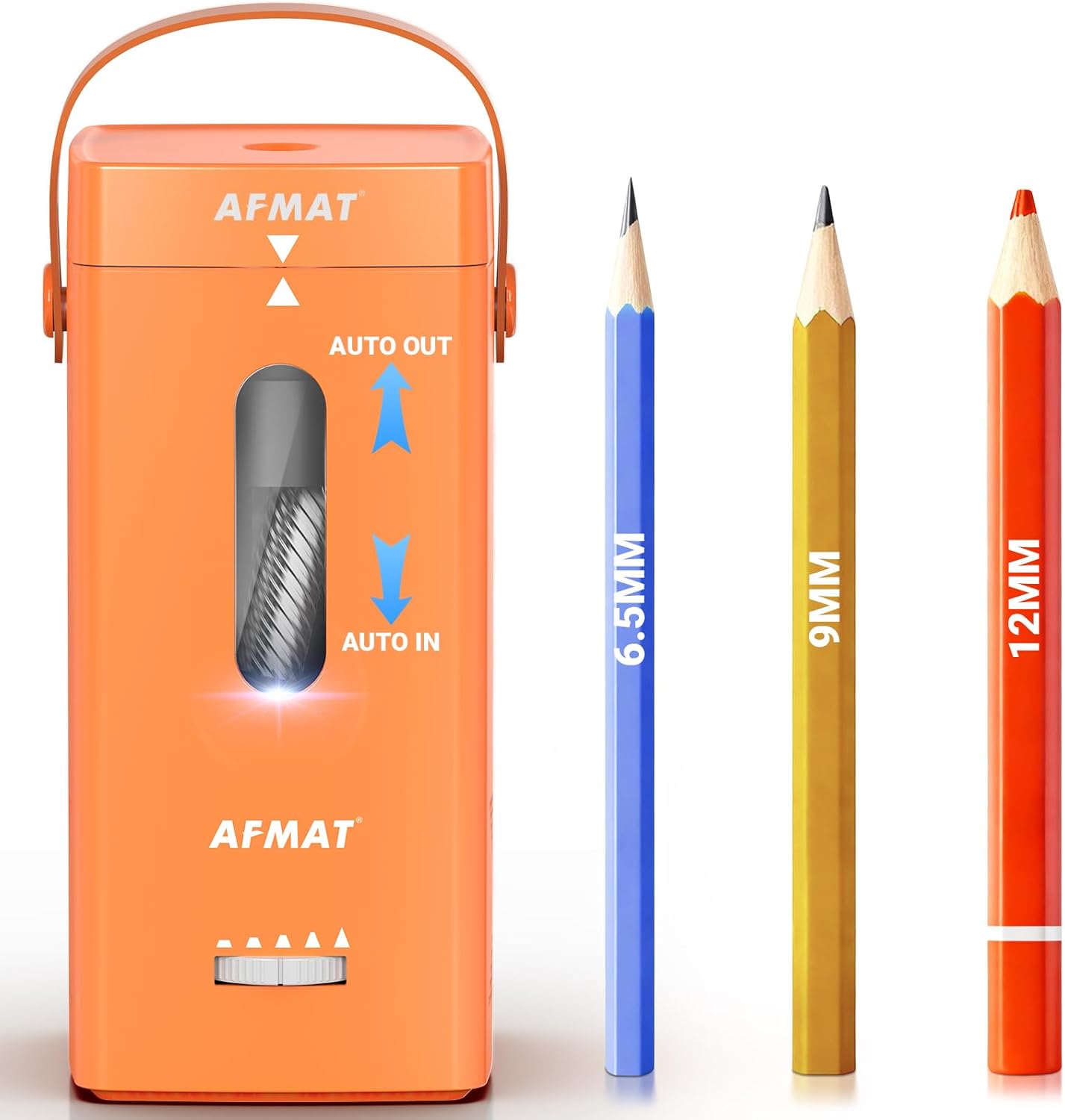 🩷Fabulouslyteaching’s Pick🩷✅Newest Model With Best Features✅Newly Upgraded Fully Automatic Rechargeable Electric Pencil Sharpener for 6-12mm No.2/Jumbo Pencils, 3X Longer Cutter Life,PSC6RR