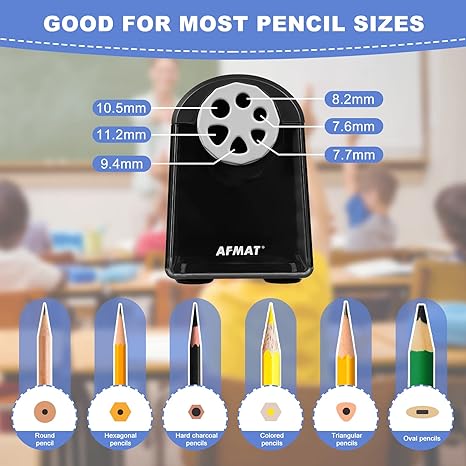 🔵Used-good🔵6 Holes Electric Pencil Sharpener,PSX2BK