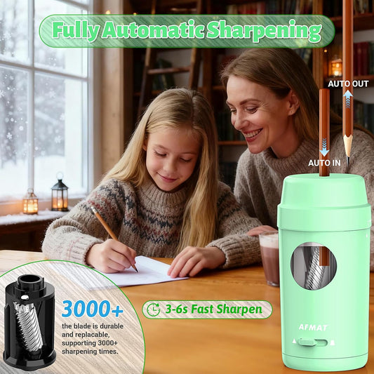 Fully Automatic Rechargeable Pencil Sharpener for φ7-8mm No.2/Colored Pencils,PSX8GN