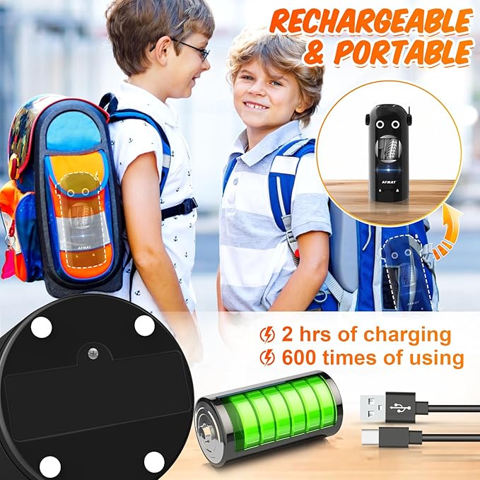 šBest Gift Everyone Lovesš AFMAT Fully Automatic Robot Rechargeable Electric Pencil Sharpener for 7-11.5mm Colored/Jumbo Pencils,PSX5BKRB