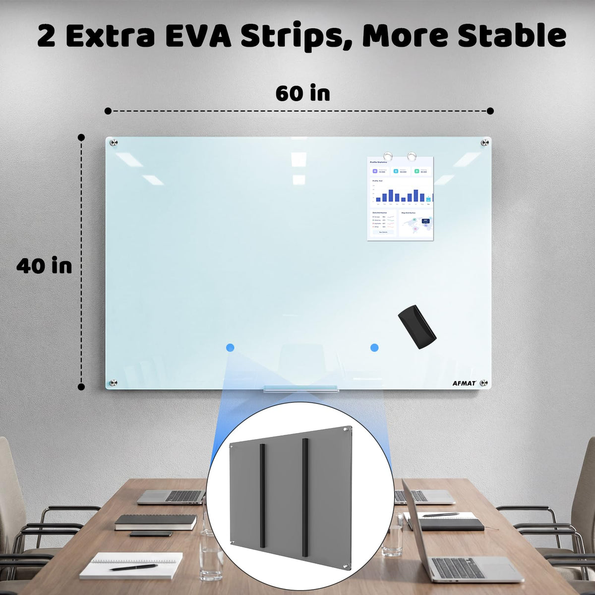AFAMT Magnetic Dry Erase Board, 40