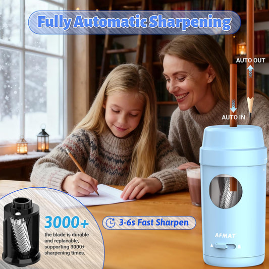 Fully Automatic Rechargeable Pencil Sharpener,PSX8BL