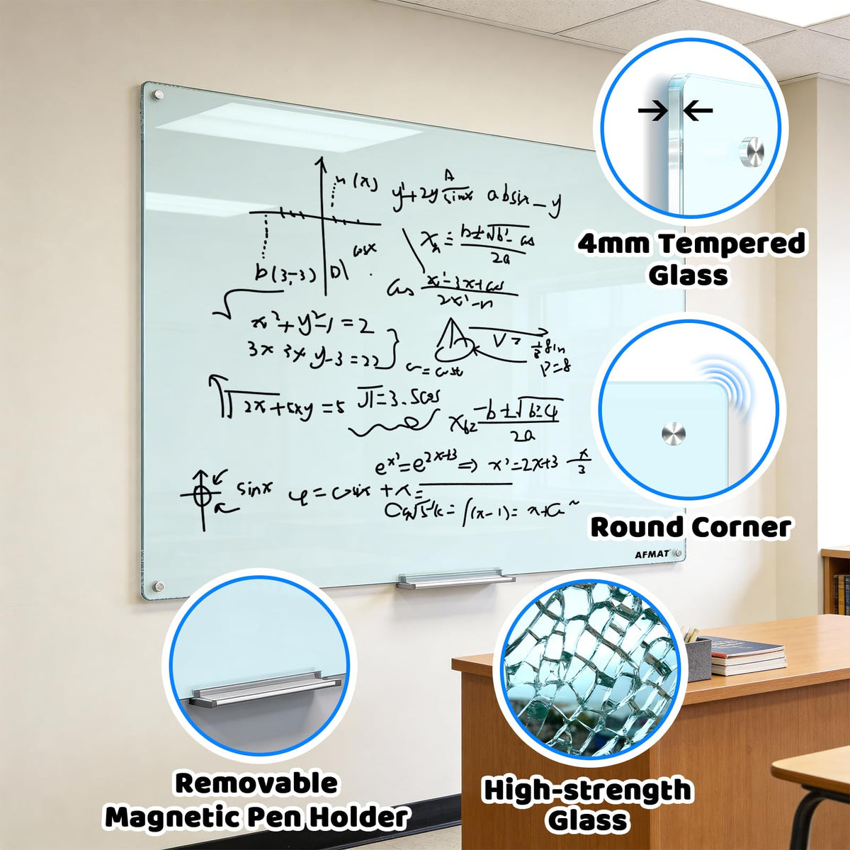 AFAMT Magnetic Dry Erase Board, 40