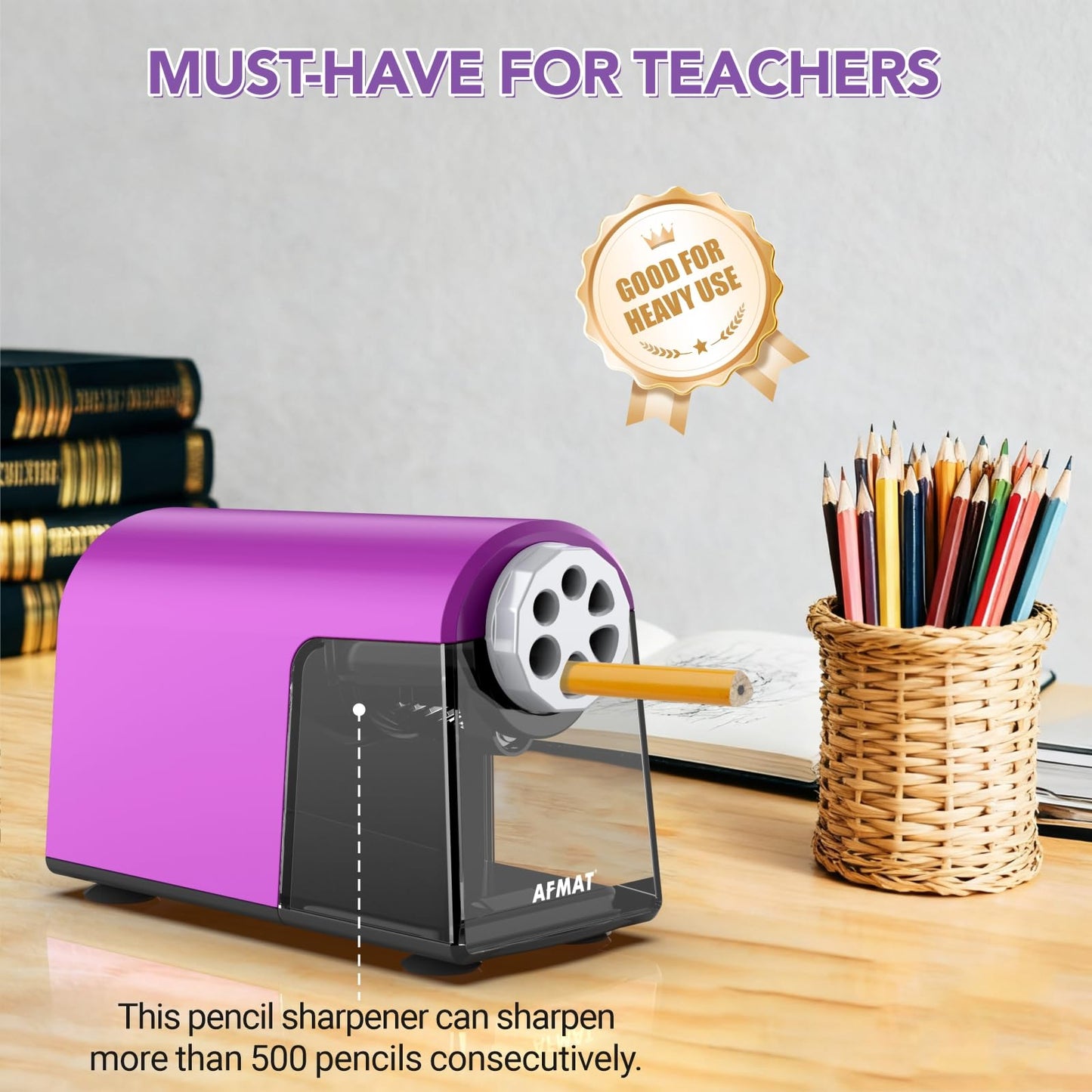 Rechargeable Classroom Electric Pencil Sharpener,PSD2PR