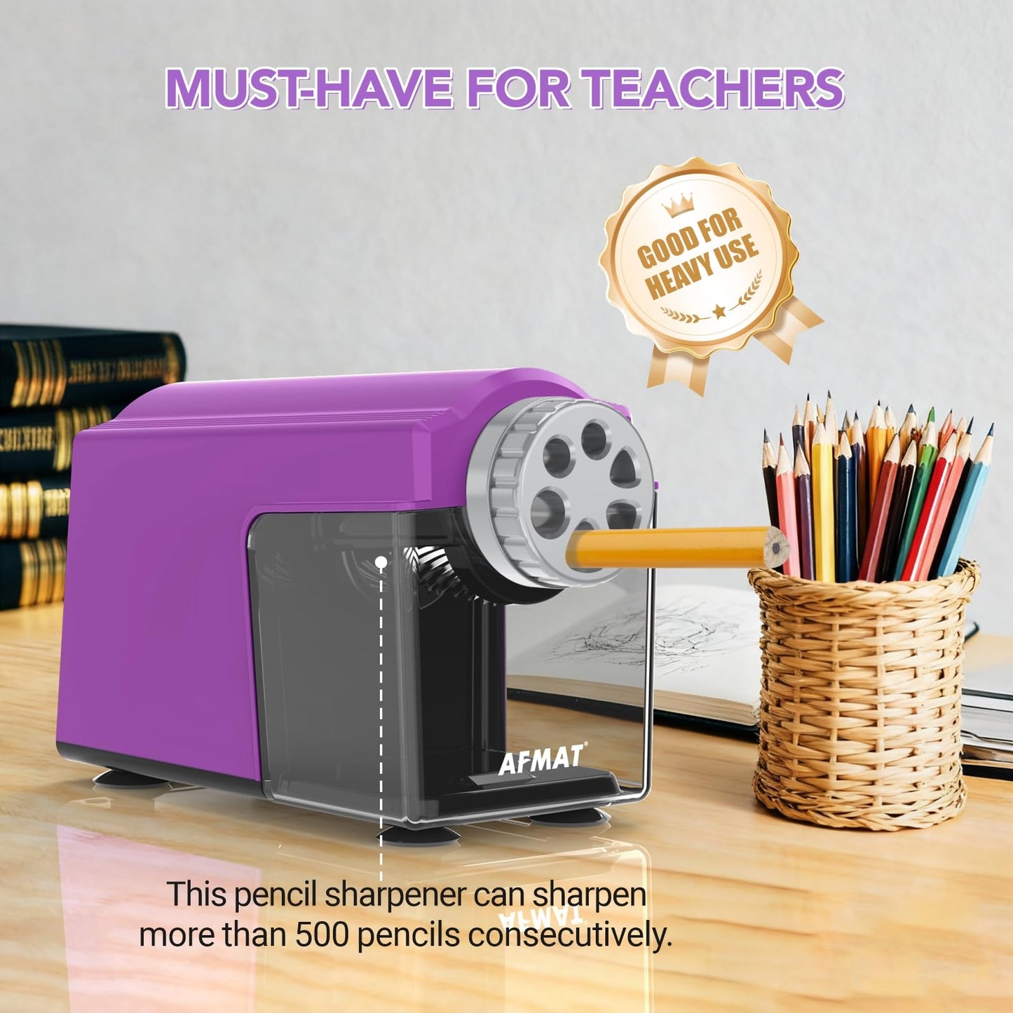 Rechargeable Classroom Electric Pencil Sharpener,PSD4PR
