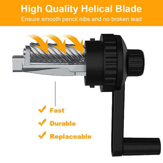 AFMAT PS10 Long Point Manual Pencil Sharpener, 8-20mm Long Pencil Nibs,for φ6-8.2mm Art/Charcoal/Drawing/Sketching/Colored Pencils