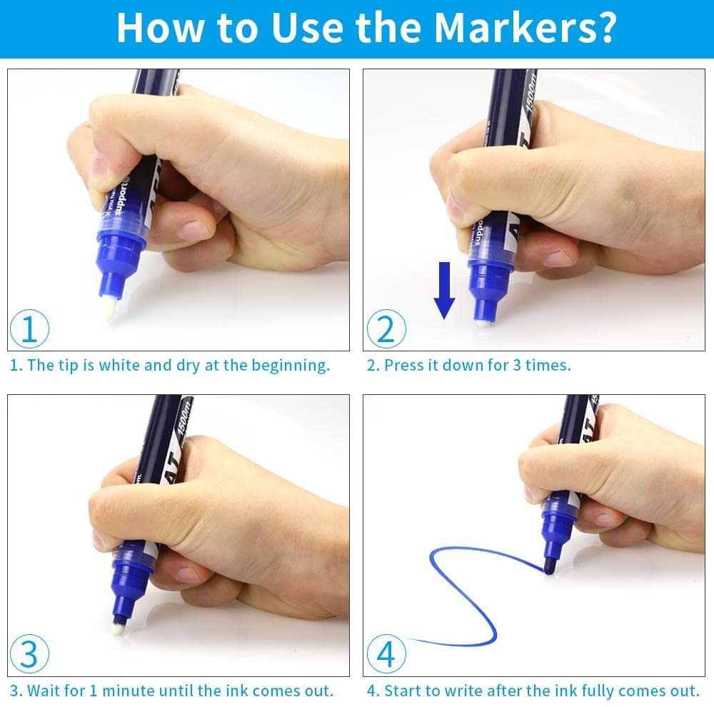 AFMAT WS23 Dry Erase Board Sticker, 48 x 36 inches White Board Wallpaper,3 Markers,Model:(WS23)