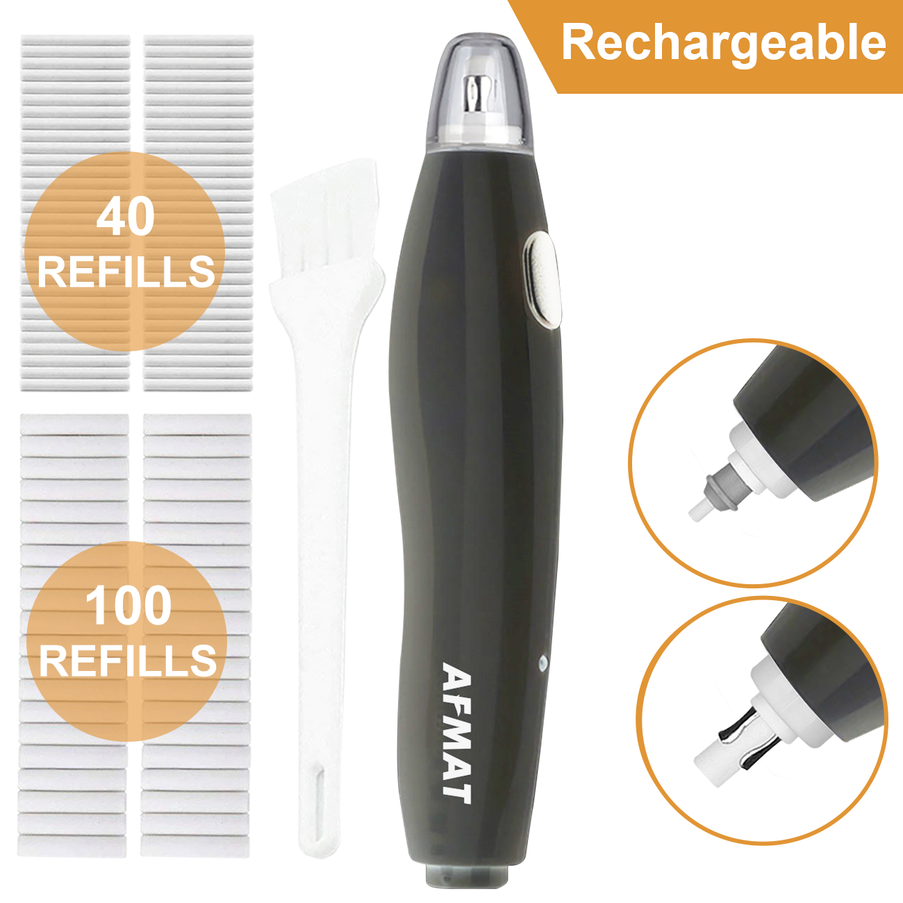 Rechargeable Electric Eraser for Artists, with 140 Eraser Refills, EE04