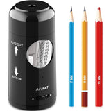 🎁Perfect Gift For A Teacher🎁Fully Automatic Rechargeable Electric Pencil Sharpener for 7-11.5mm Colored/Jumbo Pencils,PSX6BK