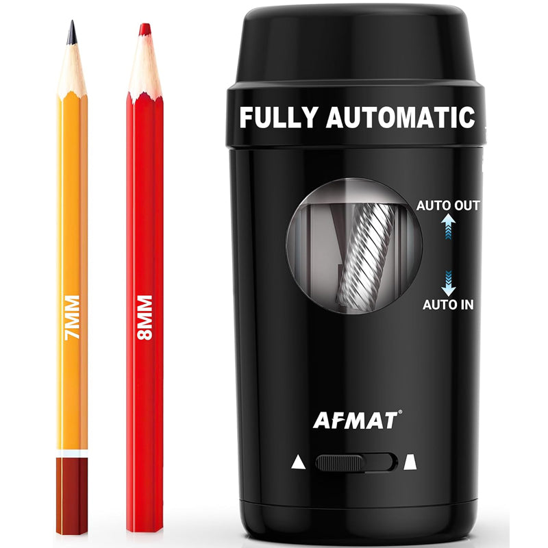 🎀Perfect Gift For A Teacher🎀Fully Automatic Rechargeable Pencil Sharpener for φ7-8mm No.2/Colored Pencils,PSX8BK