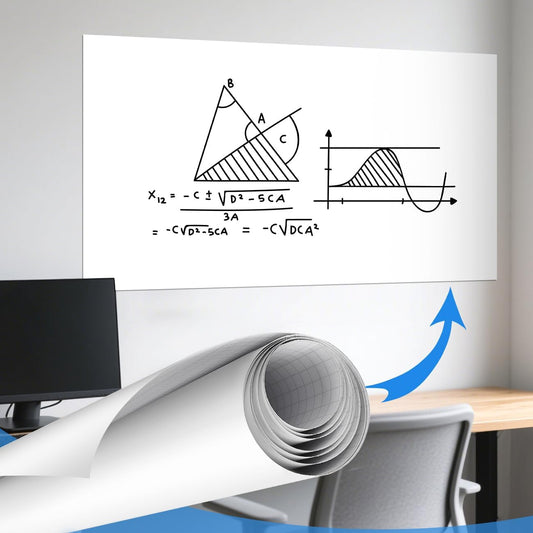 Verfügbar in Deutschland:AFMAT D02 Whiteboard Folie Rolle,183 x 122 cm,Großflächig Abwischbare, Whiteboard Folie Selbstklebend für Büro, Zuhause & Schule, kein Geisterbild nach 60 Tagen, 6 viel bessere Marker