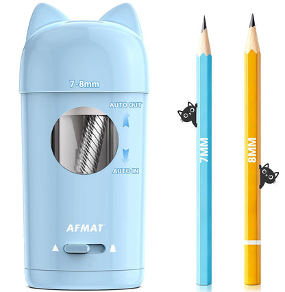 Fully Automatic Rechargeable Electric Pencil Sharpener for φ7-8mm No.2/Colored Pencils,PSX9BL