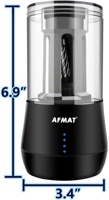 🎨Artists Must Have 🎨Rechargeable Long Point Pencil Sharpener for Artist, 3 Point Options, Auto Stop, 8-25mm Super Long Tip, Electric Artist Pencil Sharpener for φ6-8.5mm Charcoal/Drawing/Sketching/Colored Pencils,PSB06