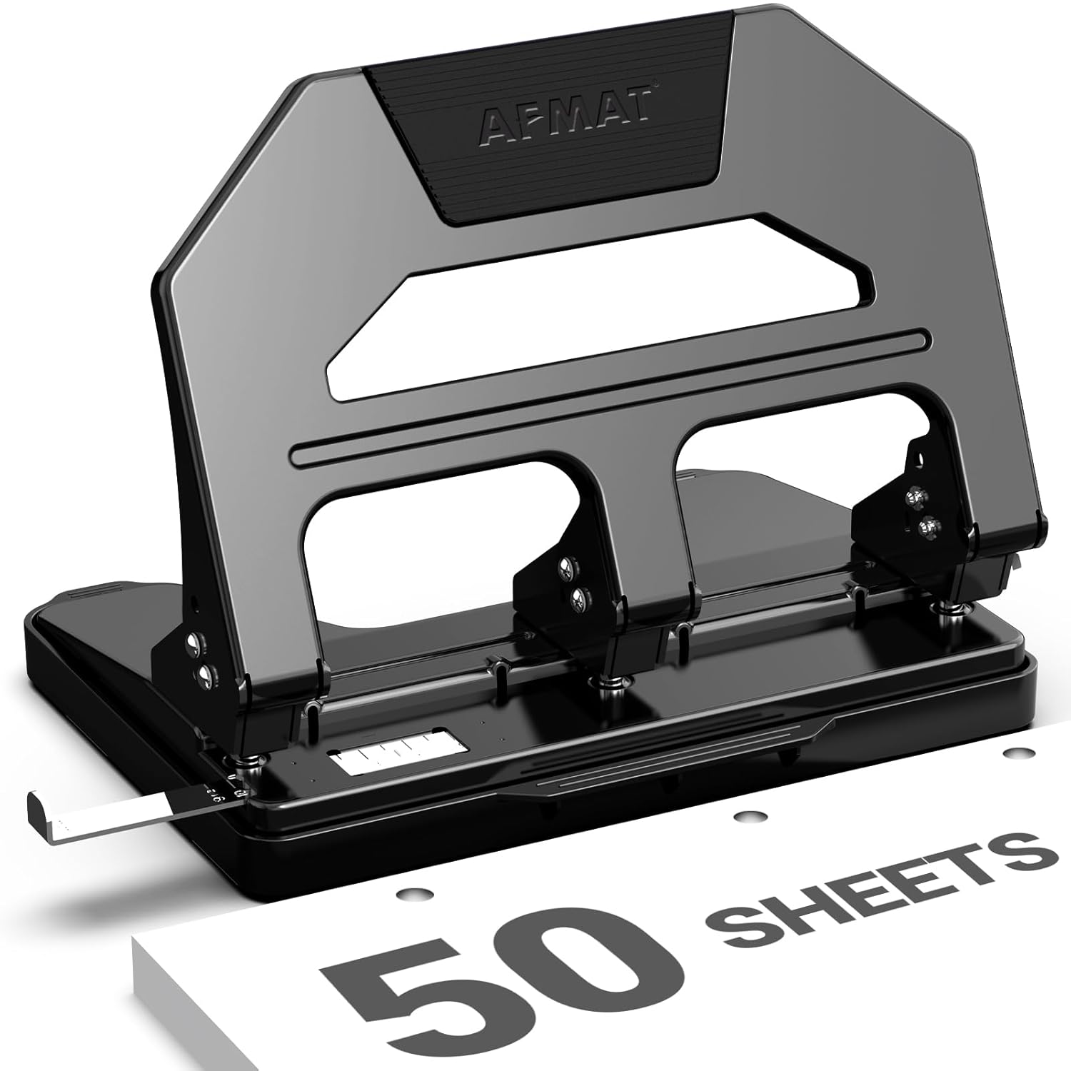 AFMAT 3 Hole Punch Heavy Duty, 9/32