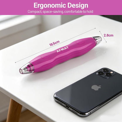 AFMAT Electric Eraser, with 140 Eraser Refills, Rechargeable Pencil Erasers for Artists, Electric Erasers for Drafting, Drawing, Painting, Sketching, Architectural Plans, Detailer Tool EE25(Rose Red)