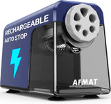 🏫Classroom Must-Haves Every Teacher Needs🏫6-Hole Electric Pencil Sharpener for Classroom, Cordless & Rechargeable & Heavy Duty, for 6-11mm Colored Pencils, 10,000+ Sharpenings,PSD1BL