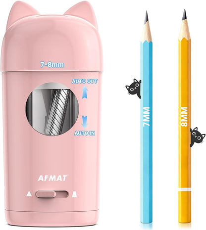 Fully Automatic Rechargeable Electric Pencil Sharpener for φ7-8mm No.2/Colored Pencils,PSX9PK
