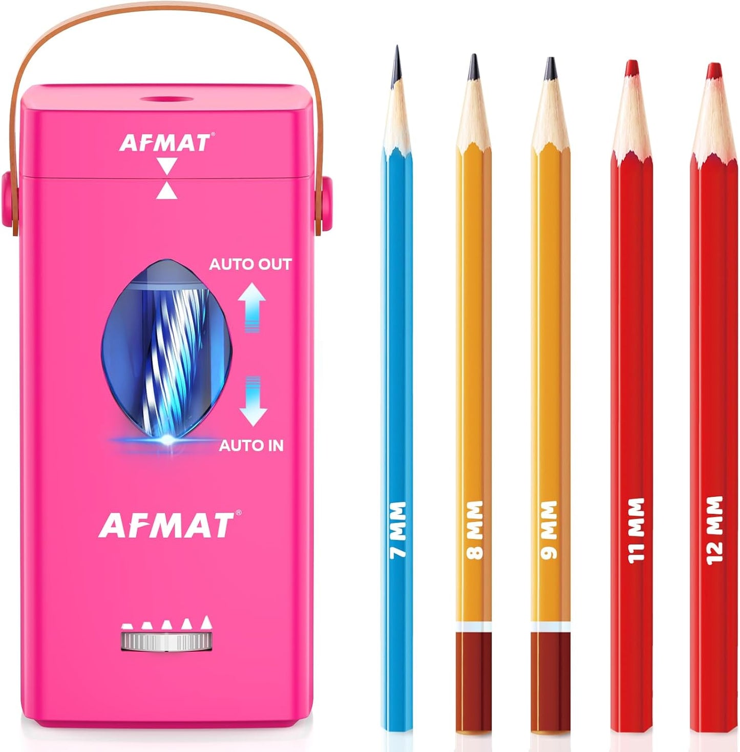 💙Teachinglittlewonderz’s Pick💙✅Newest Model With Best Features✅Newly Upgraded Fully Automatic Rechargeable Electric Pencil Sharpener for 6-12mm No.2/Jumbo Pencils, 3X Longer Cutter Life, PSC7BS