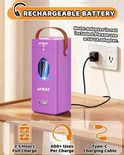 💜Rubybanfit’s Pick💜✅Newest Model With Best Features✅Newly Upgraded Fully Automatic Rechargeable Electric Pencil Sharpener for 6-12mm No.2/Jumbo Pencils, 3X Longer Cutter Life, PSC7PR