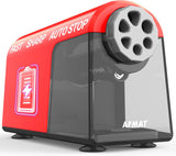 🤩Classroom Must-Haves Every Teacher Needs🤩6-Hole Electric Pencil Sharpener for Classroom, Cordless & Rechargeable & Heavy Duty, for 6-11mm Colored Pencils, 10,000+ Sharpenings,PSD2RD