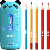 ✅Newest Model Best Features✅ AFMAT Animal-Shaped Fully Automatic Electric Pencil Sharpener, Sharpen All Type Pencils, Electric Pencil Sharpener,for Jumbo/Colored Pencils (φ6.5-12mm), PSY3CY