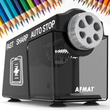 🥰Classroom Must-Haves Every Teacher Needs🥰Electric Pencil Sharpener for Classroom, 6 Holes & Cordless & Rechargeable &Heavy Duty, 10K+ Uses, for 6-11mm No.2/Large/Colored Pencils,PSD4BK
