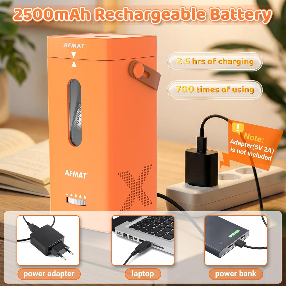✅Newest Model With Best Features✅Newly Upgraded Fully Automatic Rechargeable Electric Pencil Sharpener for 6-12mm No.2/Jumbo Pencils, 3X Longer Cutter Life,PSC6OR