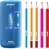 ✅Newest Model With Best Features✅Newly Upgraded Fully Automatic Rechargeable Electric Pencil Sharpener for 6-12mm No.2/Jumbo Pencils, 3X Longer Cutter Life, PSC2BS