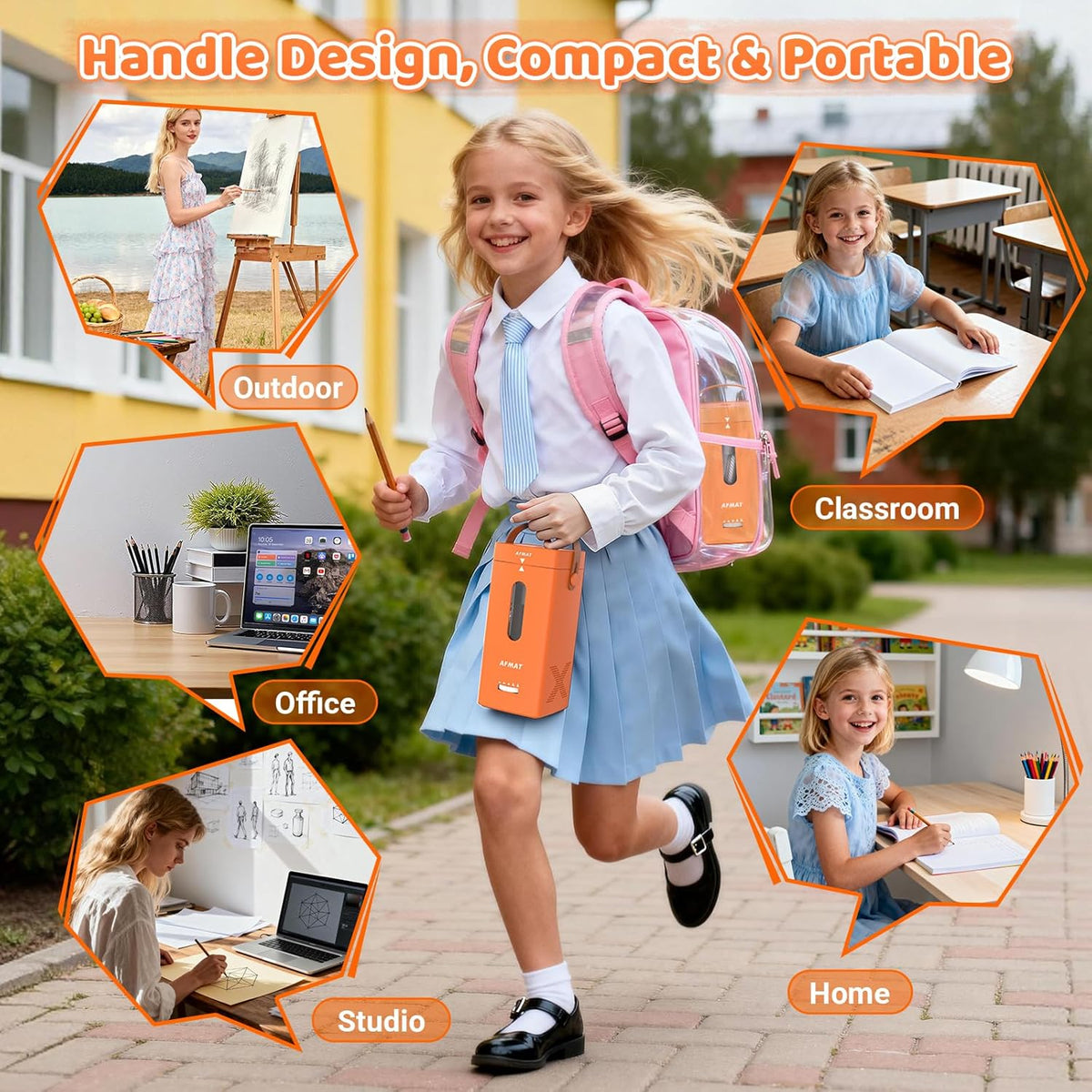 ✅Newest Model With Best Features✅Newly Upgraded Fully Automatic Rechargeable Electric Pencil Sharpener for 6-12mm No.2/Jumbo Pencils, 3X Longer Cutter Life,PSC6OR