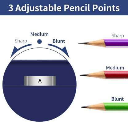 AFMAT PS106 Electric Pencil Sharpener, Heavy Duty Pencil Sharpeners for 6-8mm Colored Pencils, Fast Sharpen, 3 Sharpness Setting, 10,000+ Sharpenings for Classroom/School/Home/Teachers, Black