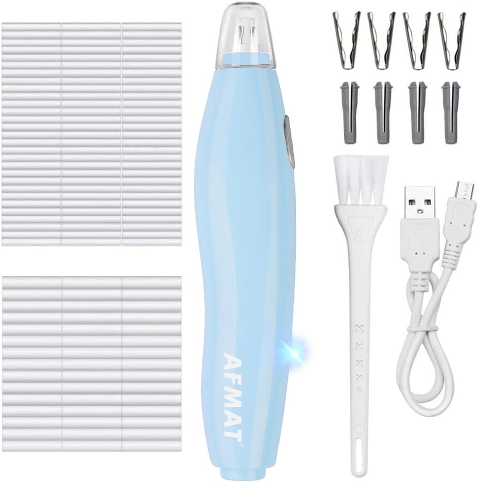 【Ali Haider Artist】AFMAT EE04 Electric Rechargeable Electric Eraser Kit for Artists,140 Refills for Drafting
