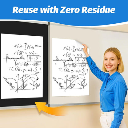 AFMAT Sticky Easel Pads, 25 in x 30 in Flip Chart Paper for Teachers,30 Sheets/Pad, 4 Pads, AFEP34BL