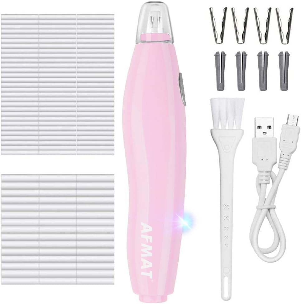 【Ali Haider Artist】AFMAT EE04 Electric Rechargeable Electric Eraser Kit for Artists,140 Refills for Drafting
