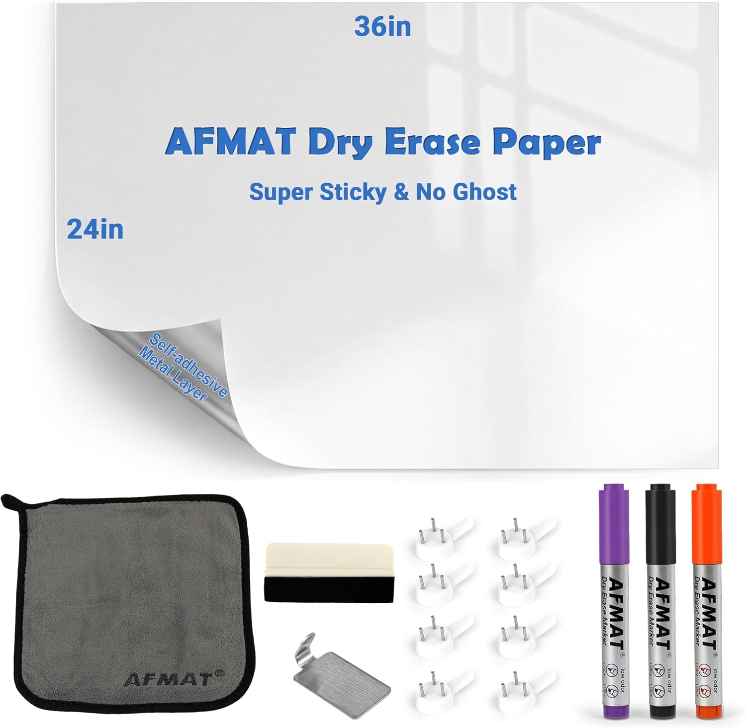 AFMAT White Board Dry Erase Paper, 36