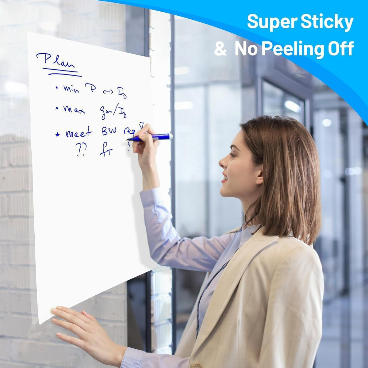2-Pack Tabletop Sticky Easel Pad and Dry Erase Board 2 in 1, 20 x 23 inches, 20 Sheets/Pad, Portable Easel Stands for Teachers, Ideal for Training, Presentation, Meetings, Kids Doodling,Model:AFTP22BL
