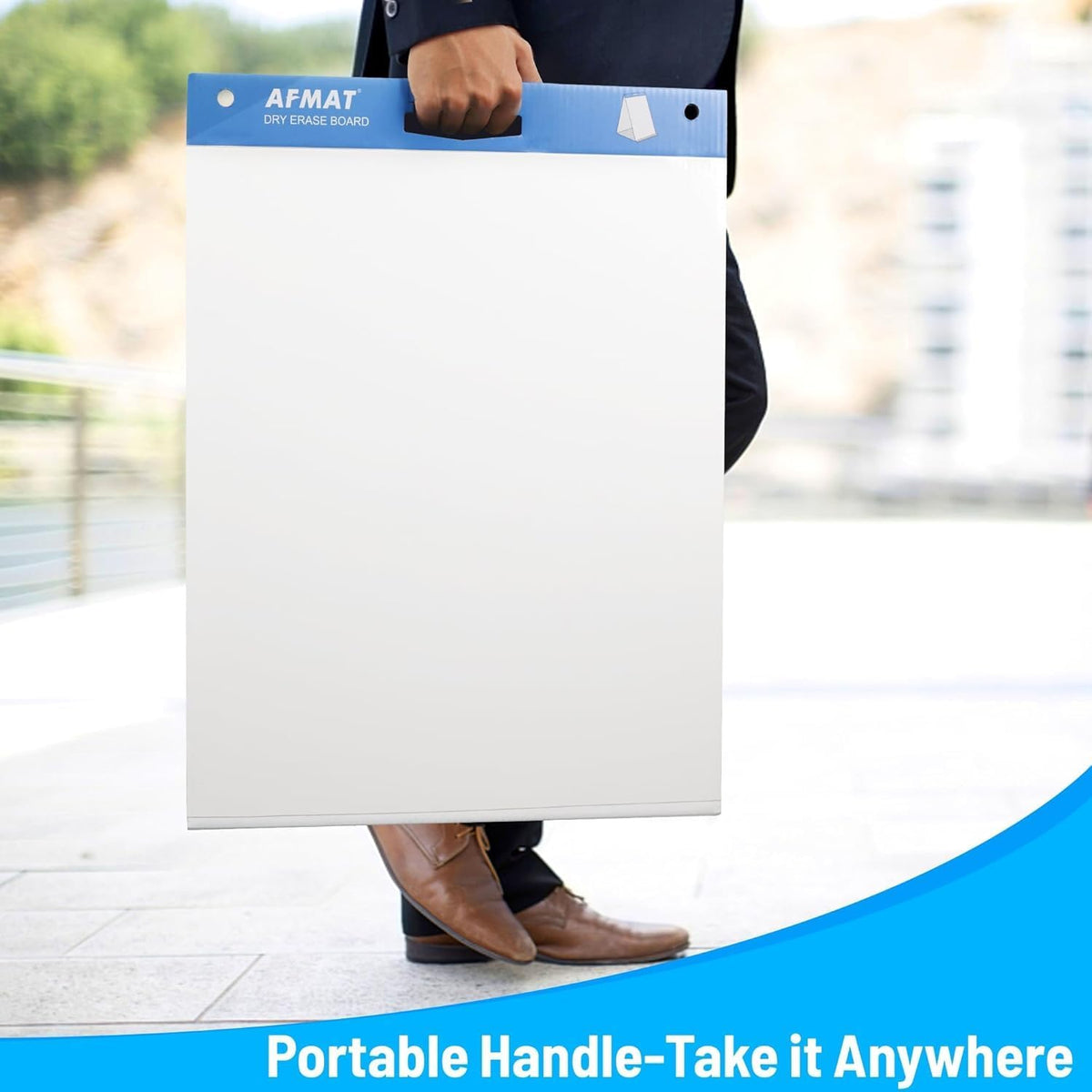2-Pack Tabletop Sticky Easel Pad and Dry Erase Board 2 in 1, 20 x 23 inches, 20 Sheets/Pad, Portable Easel Stands for Teachers, Ideal for Training, Presentation, Meetings, Kids Doodling,Model:AFTP22BL