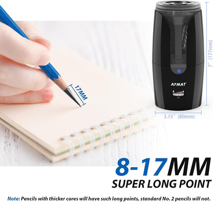 Electric Rechargeable Long Point Pencil Sharpener for Artist,PS29