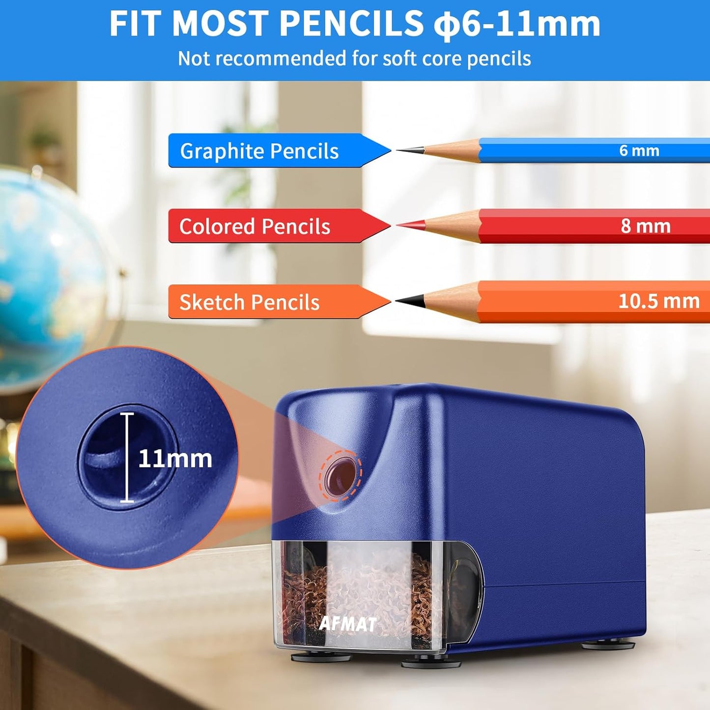 Classroom Electric Pencil Sharpener,PSX3BL
