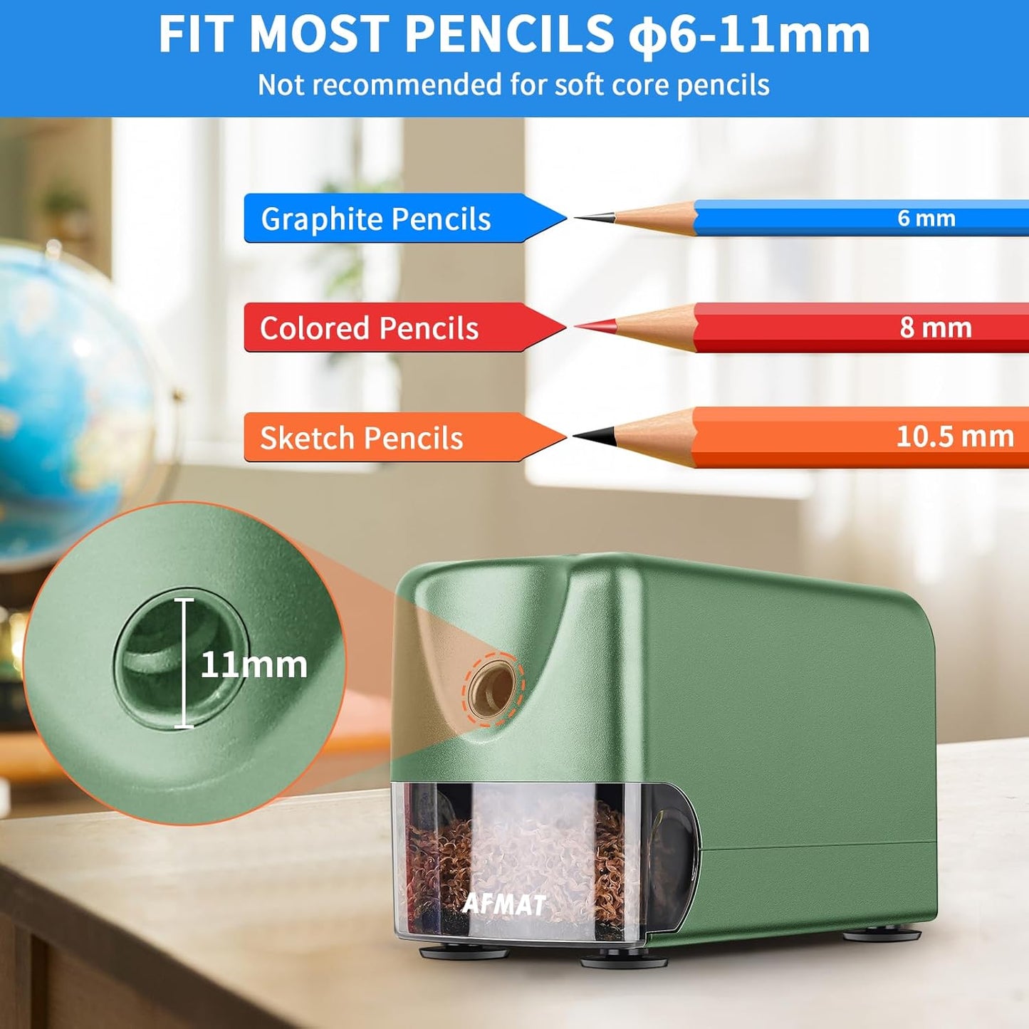 Classroom Electric Pencil Sharpener,PSX3BL