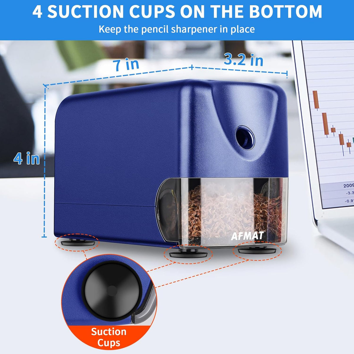 💝Teachers' Favorite Classroom Essentials💝Heavy Duty Electric Pencil Sharpener for Classroom, for 6-11mm No.2/Colored Pencils, Auto Stop, Sharp Point, Save Pencils, Teachers Must Haves,PSX3BL