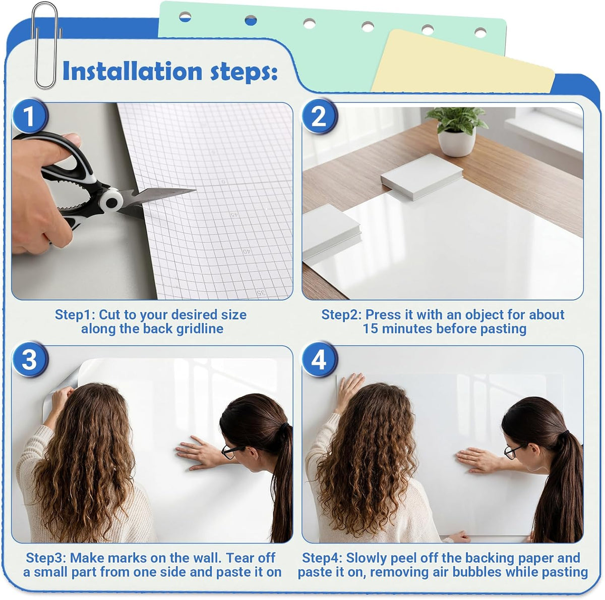 AFMAT White Board Dry Erase Paper, 36