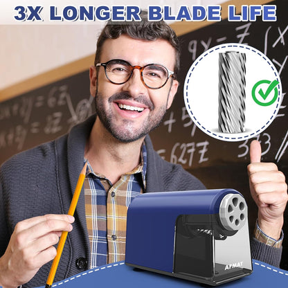 6 Holes Electric Pencil Sharpener,PSX2BL