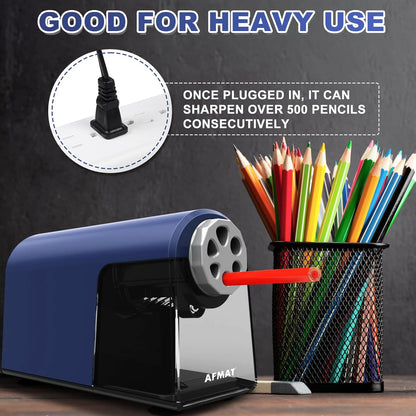 6 Holes Electric Pencil Sharpener,PSX2BL