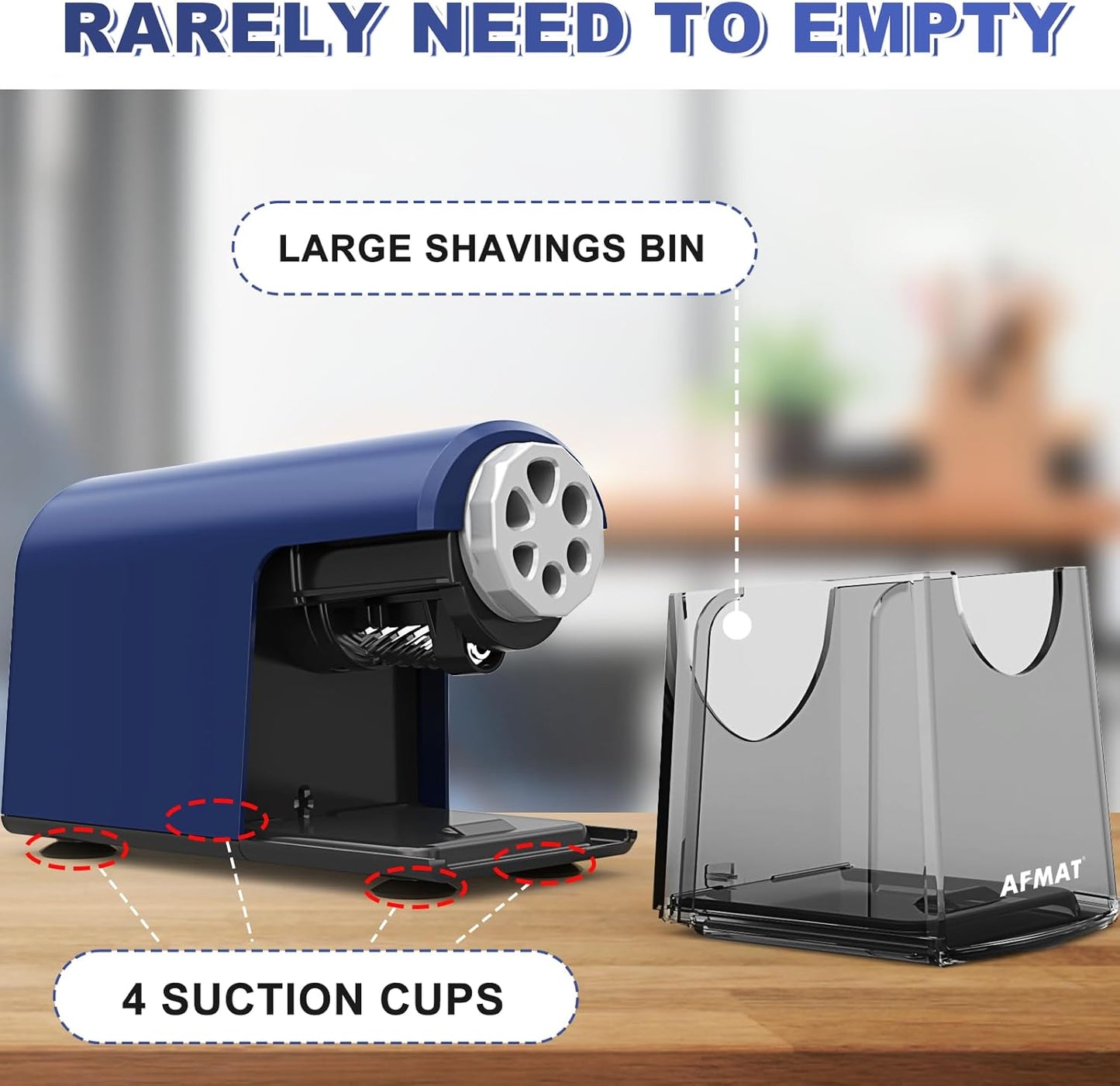 6 Holes Electric Pencil Sharpener,PSX2BL