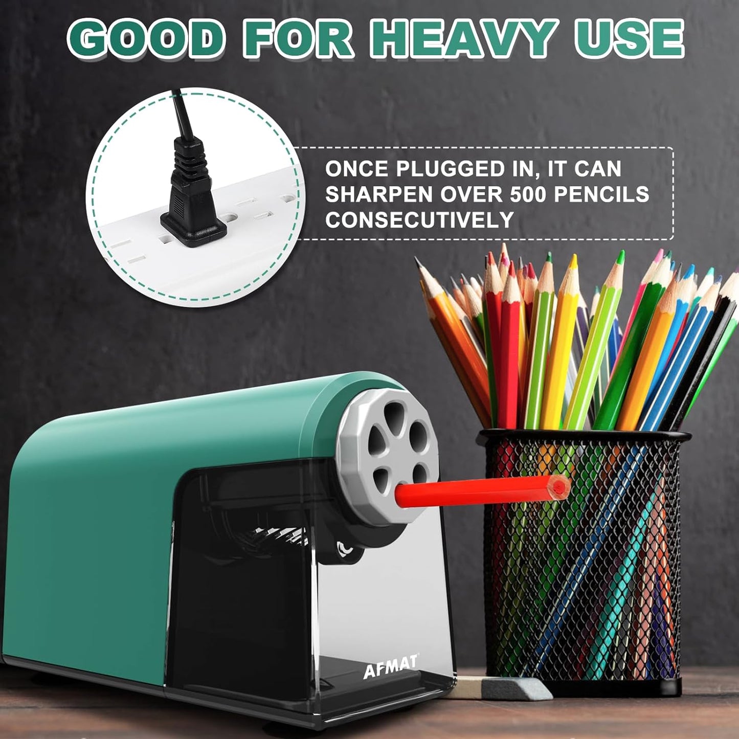 6 Holes Electric Pencil Sharpener,PSX2GN