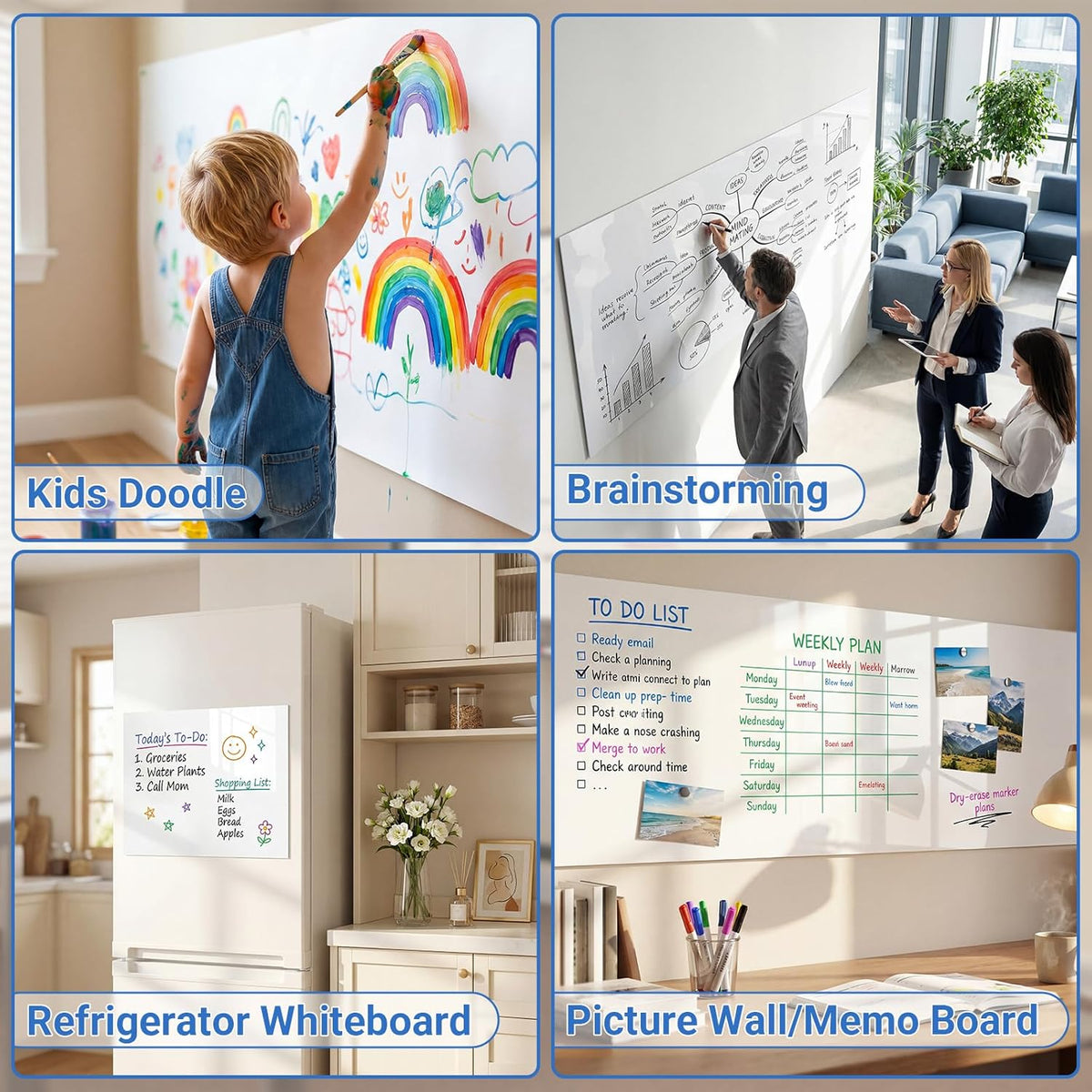 AFMAT White Board Dry Erase Paper, 78