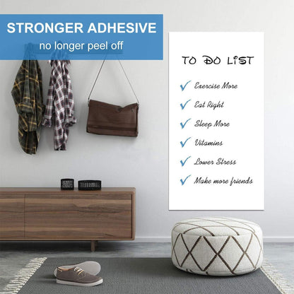 AFMAT WS002 Whiteboard Sticker, 11ft Dry Erase Wallpaper, Peel and Stick Whiteboard Contact Paper for Wall, 132'' x 17.3'' White Board Stick on Wall, Dry Erase Board Roll Adhesive, 6 Markers, 2 Rolls