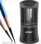 🎨Artists Must Have 🎨Electric Long Point Pencil Sharpener, 2 Holes, Fast Sharpen & Auto Stop, 8-17mm Long Point, Rechargeable Artist Pencil Sharpener for 6-9.6mm Large Pencils, Charcoal/Drawing/Colored Pencils,PS09