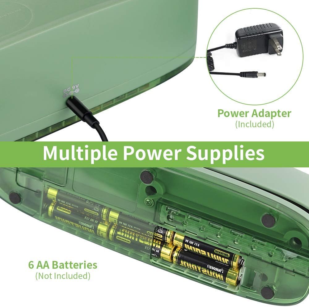 AFMAT HP10 3 Hole Punch, AFMAT Electric Three Hole Punch Heavy Duty, 20-Sheet Punch Capacity,Green